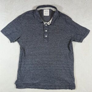 Billy Reid Size Small Super Soft Cotton Charcoal Polo Shirt Lux